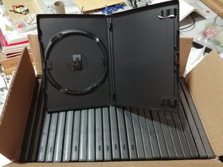 25 Cajas Negras Nuevas para DVD/Blu-ray