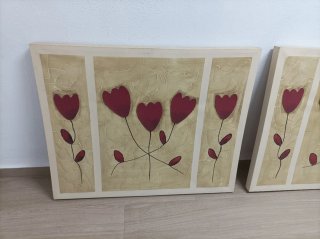 Cuadros decorativos flores 100x80