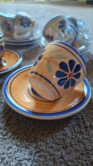 Set 8 Tazzine Caffè Country Nuove