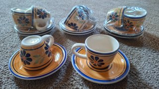 Set 8 Tazzine Caffè Country Nuove