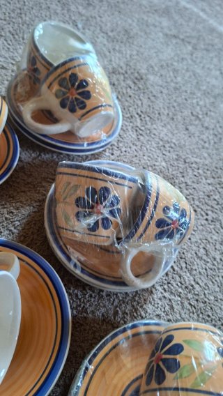 Set 8 Tazzine Caffè Country Nuove