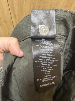 Pantalones cargo G-Star RAW nuevos talla 33/32