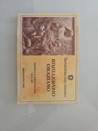 500 Lire 1993 commemorativa bimillenario Orazio