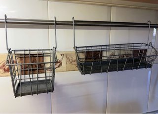 Organizador colgante IKEA metal gris