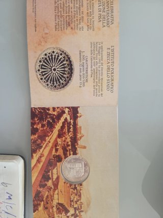 500 Lire FDC Commemorativa Università di Pisa 15gr