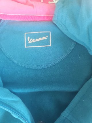 Felpa Vespa con zip e cappuccio donna Tg S