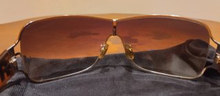 Gafas de sol Miu Miu Marrón y Dorado