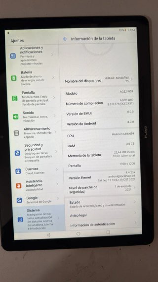 Tablet Huawei Mediapad T5 Negra