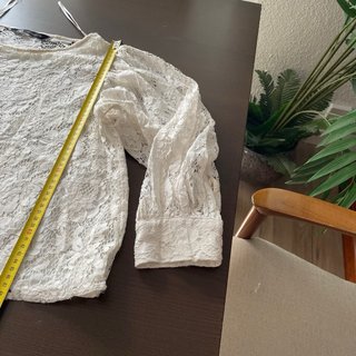 Camisa de encaje blanco
