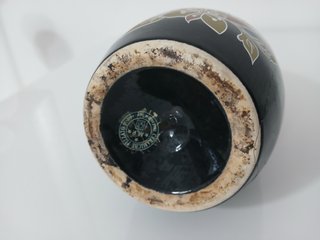 Vaso Ceramica M.P. Pizzato Nove Vicenza Nero Oro