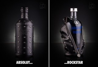 Estuche Absolut Vodka Rockstar Edición Limitada