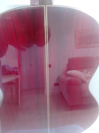 Guitarra flamenca autoamplificada