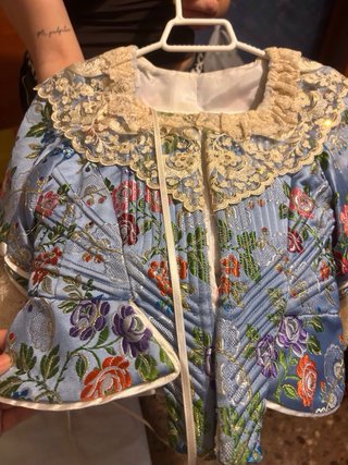 Traje de Fallera Infantil Azul Multicolor