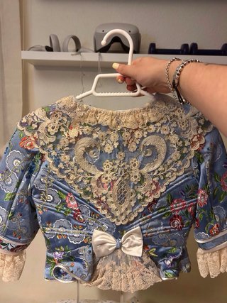 Traje de Fallera Infantil Azul Multicolor