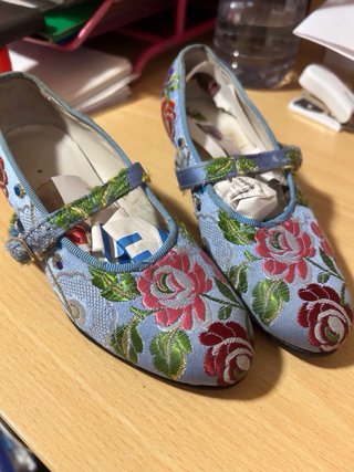 Traje de Fallera Infantil Azul Multicolor