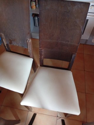 Juego de 4 sillas de comedor tapizadas