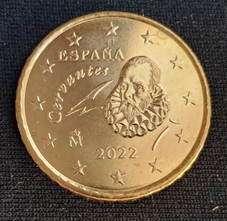 Moneda 50 céntimos España 2022 sin circular