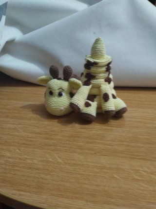 Muñeco Jirafa Crochet Apilable