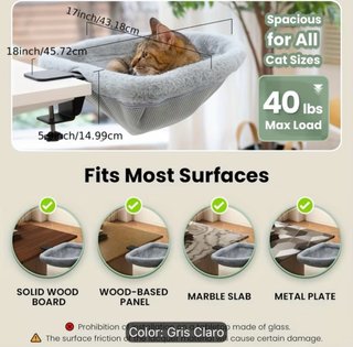 Cama colgante para gato suave