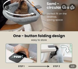 Cama colgante para gato suave