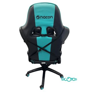 Silla Gaming Nacon Negra y Turquesa