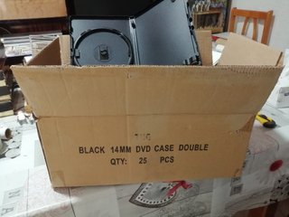 25 Fundas nuevas color negro para DVD y Blu Ray