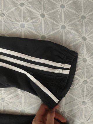 Pantalón Adidas Negro Rayas Blancas