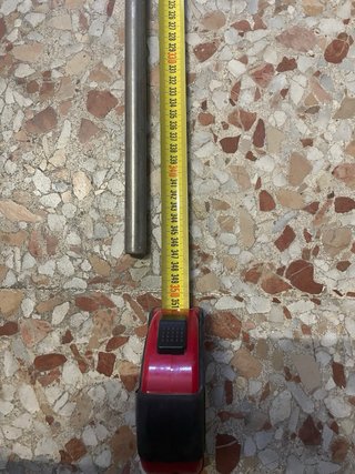 Barra de acero inoxidable macizo 3,4 m