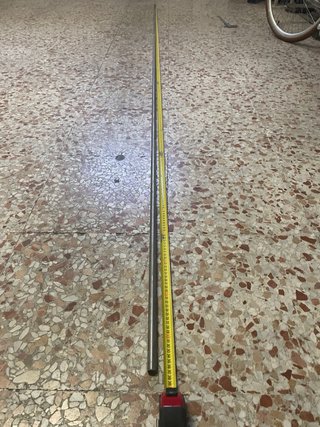 Barra de acero inoxidable macizo 3,4 m