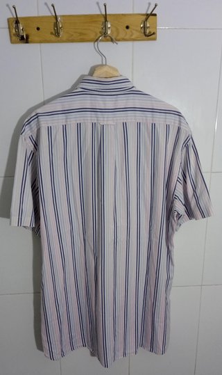 Camisa GANT rayas azul y rosa