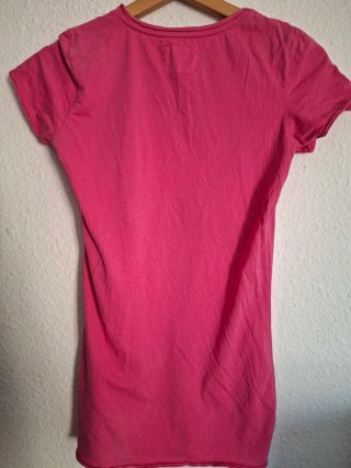 Camiseta H&M Rosa Talla S Estampado Cabo Royo