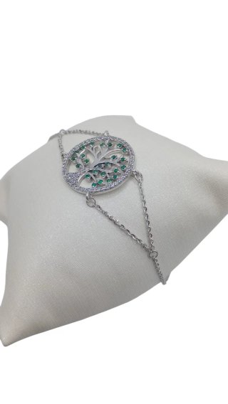 Pulsera árbol de la vida plata