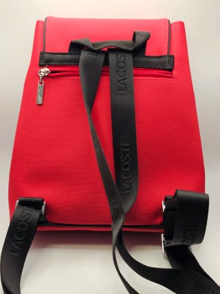 Mochila bolso Lacoste Roja Mujer