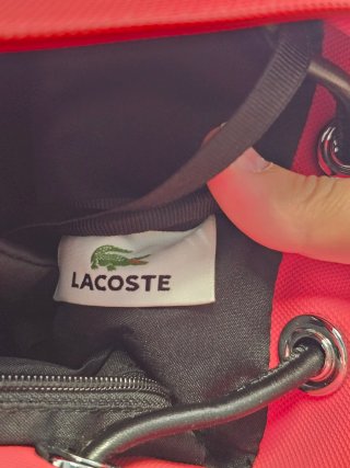 Mochila bolso Lacoste Roja Mujer