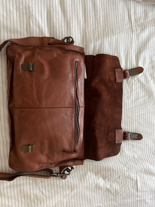 Bolso de cuero marrón sin usar (con etiqueta)
