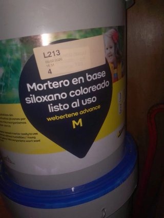 Weber Mortar Siloxano Coloreado 25kg