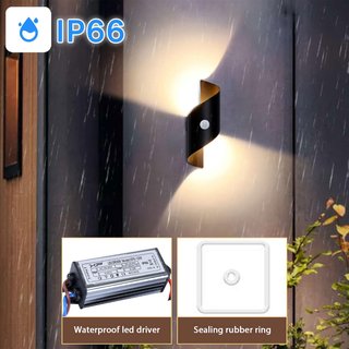 Aplique LED Exterior con Sensor IP66