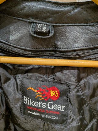 Chaqueta de cuero para moto Bikers Gear