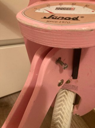 Bici de madera sin pedales rosa