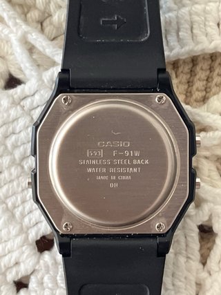 Reloj Casio F-91W Negro