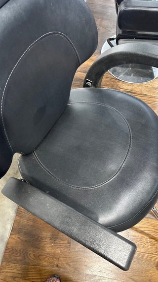 Sillón de peluquería/maquillaje negro