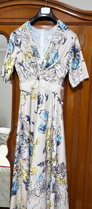 Vestido estampado floral talla L