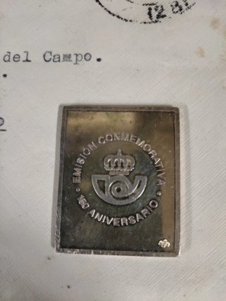 Sello Plata 150 Aniversario Correos