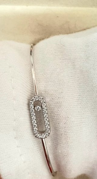 Pulseira Messika Ouro Branco 18K Diamantes