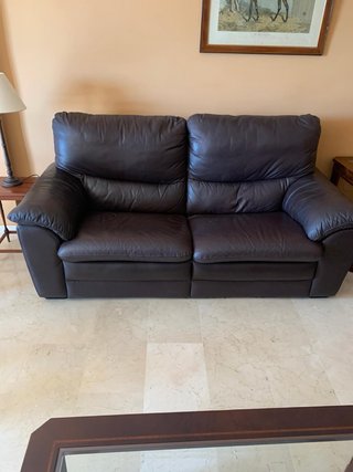 2 sofas de piel