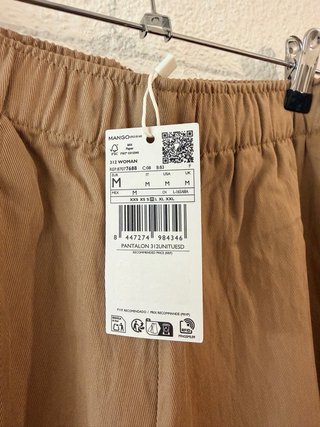 Pantalón culotte fluido camel nuevo con etiquetas