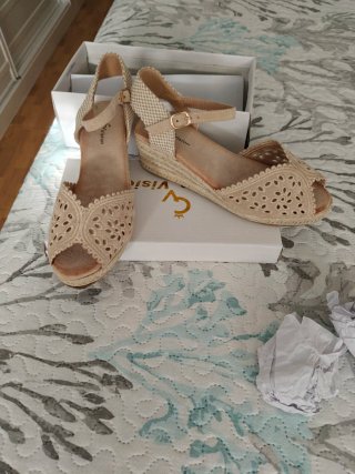 Zapatillas de esparto beige
