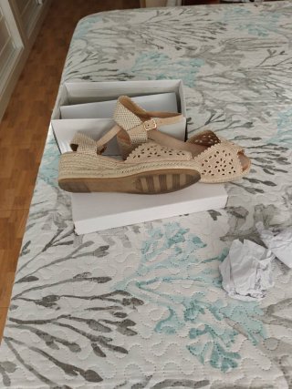 Zapatillas de esparto beige