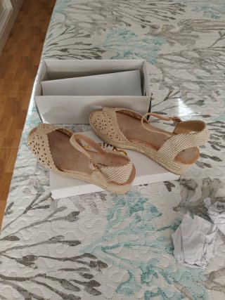 Zapatillas de esparto beige
