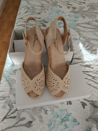 Zapatillas de esparto beige